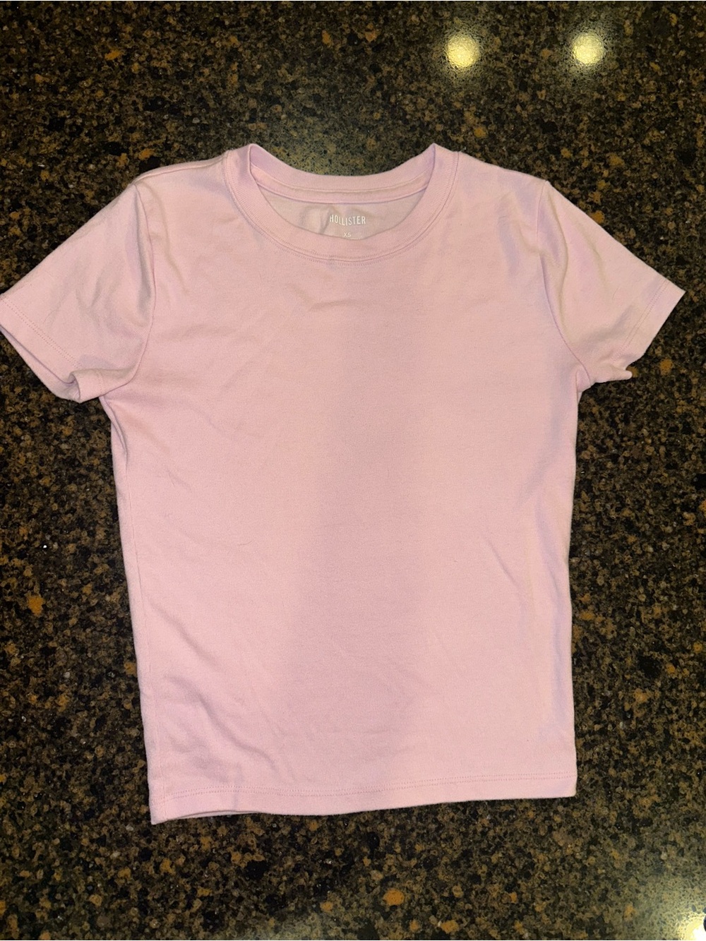 Hollister Light Pink baby doll Short Sleeve Crewneck Tee
